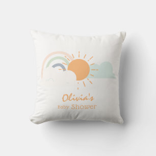 Pastel Minimal Baby Shower Cushion
