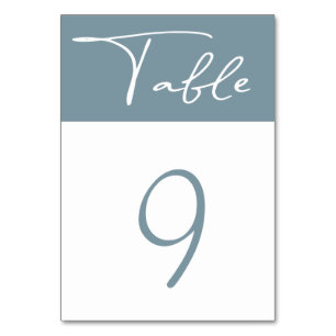 pastel minimalist modern Table Number