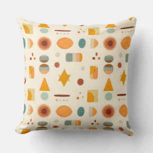 Pastel Minimalist Watercolor Shapes Cushion