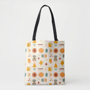 Pastel Minimalist Watercolor Shapes Tote Bag