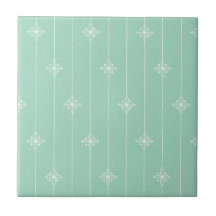Pastel Mint Green Geometric Pattern