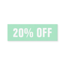 Pastel / mint green simple trendy discount card