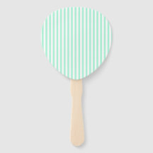 Pastel Mint Green Stripes Summer Striped