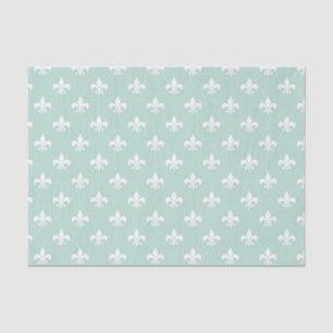 Pastel Mint Green Vertical Lines Chic Geometric Tissue Paper