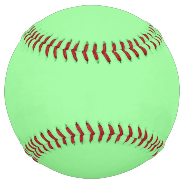 Pastel Mint Solid Colour | Classic | Elegant Softball (Front)