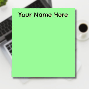 Pastel Mint Unique Personalised Teacher Gifts Notepad