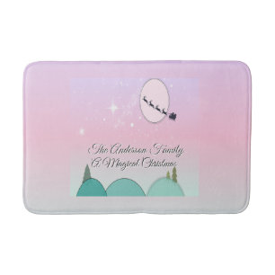 Pastel Moonlit Christmas Bath Glow Mat