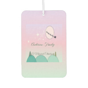 Pastel Moonlit Christmas Fresh Glow Car Air Freshener