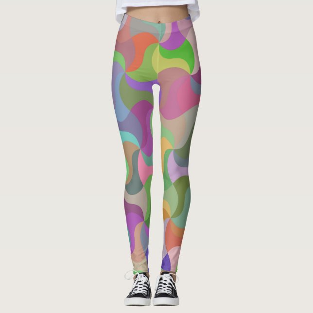 pastel mosaic leggings (Front)
