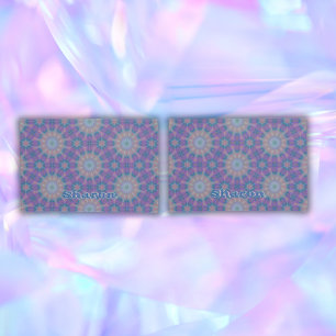 Pastel Mother of Pearl Pattern Name Monogram   Pillowcase