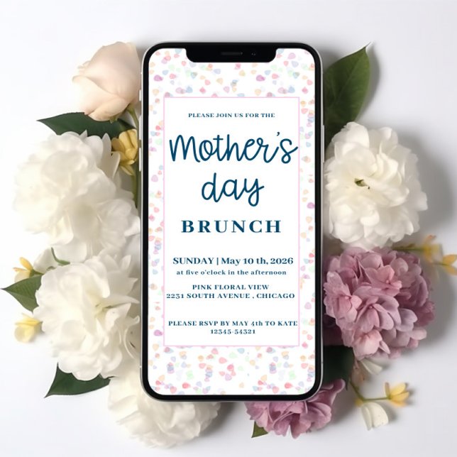 Pastel  Mother's day Brunch Invitation (Creator Uploaded)