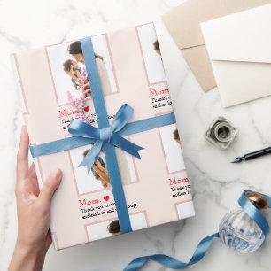 Pastel Mother's Day Wrapping Paper   Thank you For