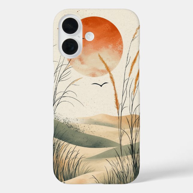 Pastel Mountain Morning Phone Case (Back)