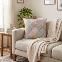 Pastel Mudcloth | Terracotta Tile Diamond