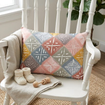Pastel Mudcloth | Terracotta Tile Diamond