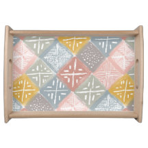 Pastel Mudcloth | Terracotta Tile Diamond