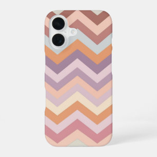 Pastel Multicolor Chevron Zigzag Boho Geometric iPhone 16 Case