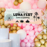 Pastel Music Festival Birthday Banner<br><div class="desc">Pastel Music Festival Birthday Banner is perfect to invite your guests to your carnival themed music inspired event.</div>