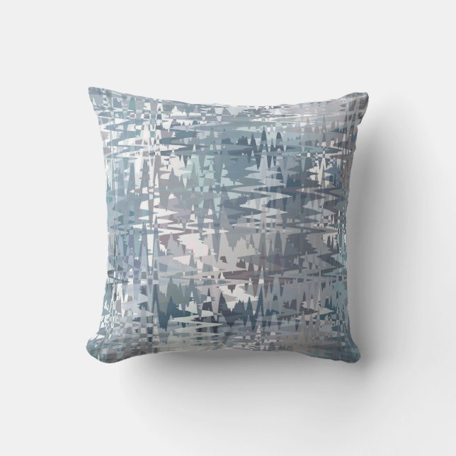 Pastel Muted Colour Abstract Pattern Cushion (Front)
