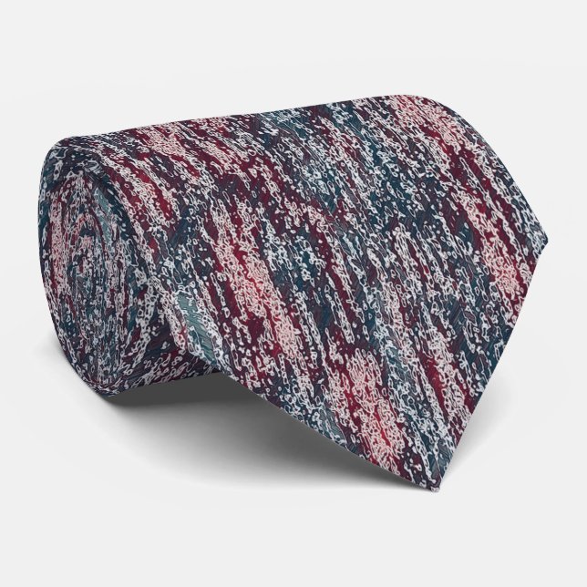 Pastel Muted Pattern Tie (Rolled)