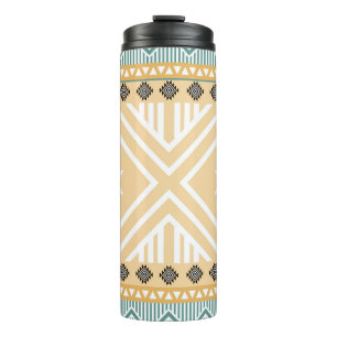 Pastel Native Fabric Seamless Pattern, Thai Nativ Thermal Tumbler