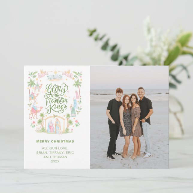 Pastel Nativity | Glory to the Newborn King (Standing Front)