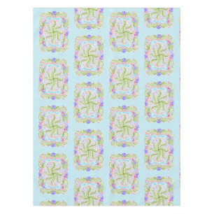 Pastel Nature Mandala Art Tablecloth