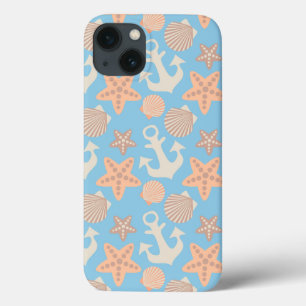 Pastel Nautical Pattern iPhone 13 Case