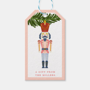 Pastel Nutcracker Christmas Personalised Ornament  Gift Tags