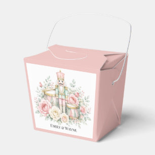 Pastel Nutcracker Christmas Wedding Favour Box