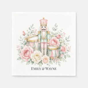 Pastel Nutcracker Christmas Wedding Napkin