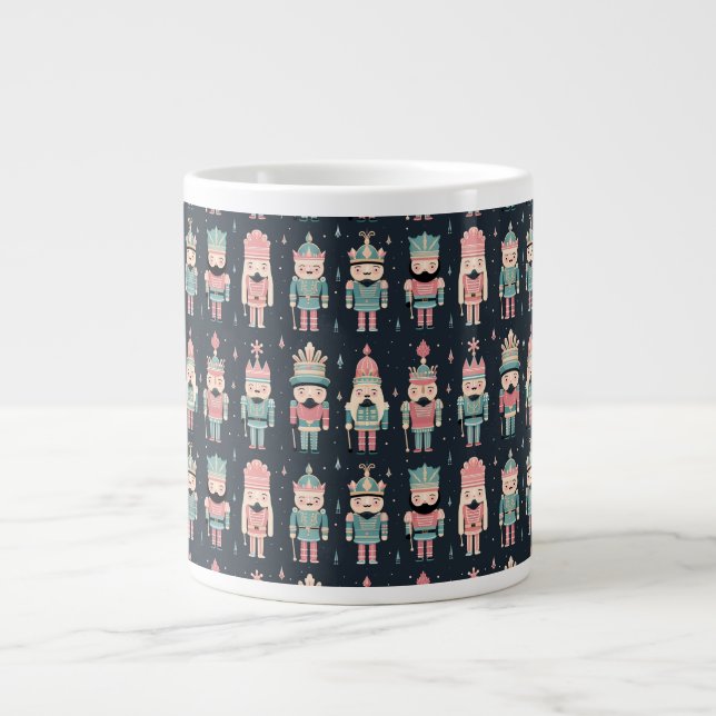 Pastel Nutcracker Large Coffee Mug (Front)