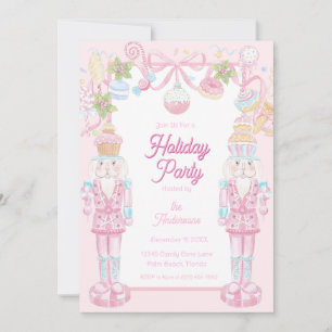 Pastel Nutcracker Sweet Holiday Treats Party Invitation
