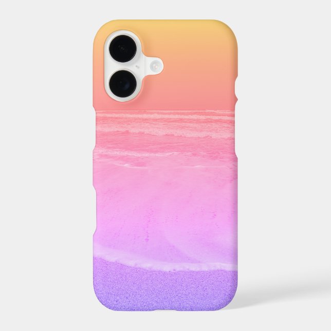 Pastel Ocean Waves Beach iPhone 11 Case (Back)