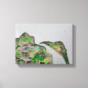 Pastel Oil Painting in Canvass Canvas Print