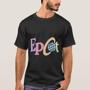 Pastel old Epcot logo Sticker T-Shirt