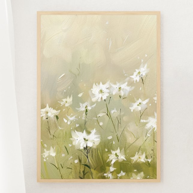 Pastel Olive Green Wildflower Meadow Print 1 of 3 (Creator Uploaded)