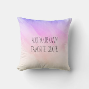pastel ombre abstract watercolor add text  cushion