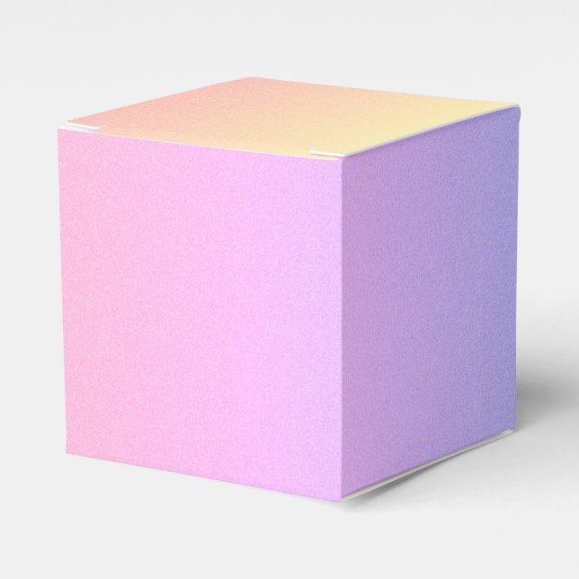 Pastel Ombre Favour Box (Front Side)