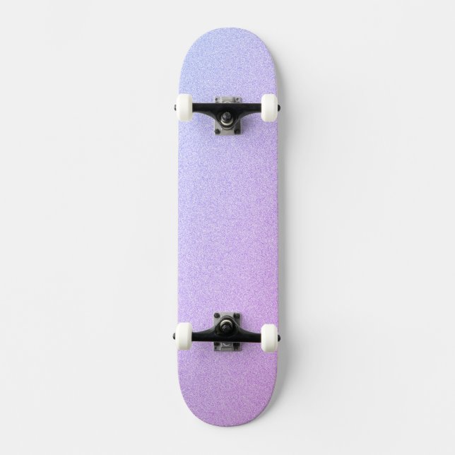 Pastel Ombre Glitter Skateboard (Front)