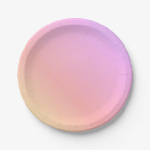 Pastel Ombre Paper Plate
