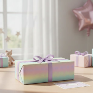 Pastel Ombre Rainbow Wrapping Paper