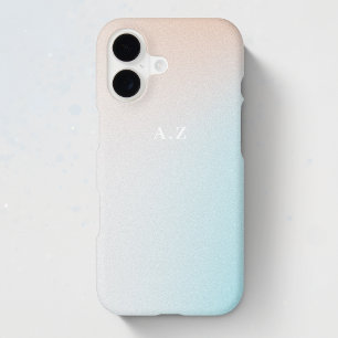 Pastel Ombre Sky Custom Initial Monogram