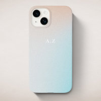 Pastel Ombre Sky Personalised Initial Monogram
