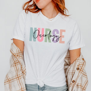 Pastel Oncology Nurse Gift for a Nurse T-Shirt