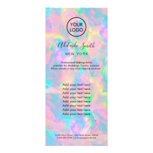 pastel opal price list rack card