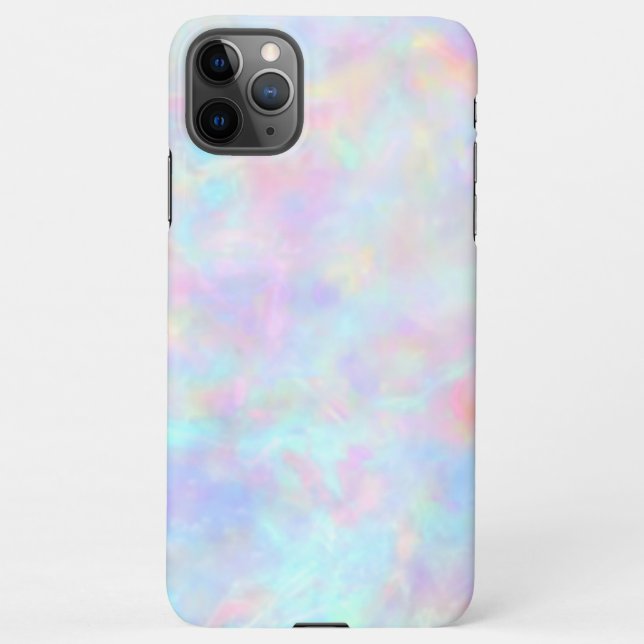 pastel opal stone photo iPhone case (Back)