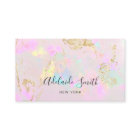 pastel opal texture mineral business card