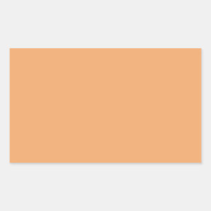Pastel Orange Rectangle Sticker