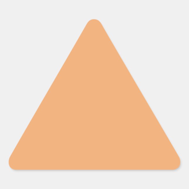 Pastel Orange   Triangle Sticker (Front)